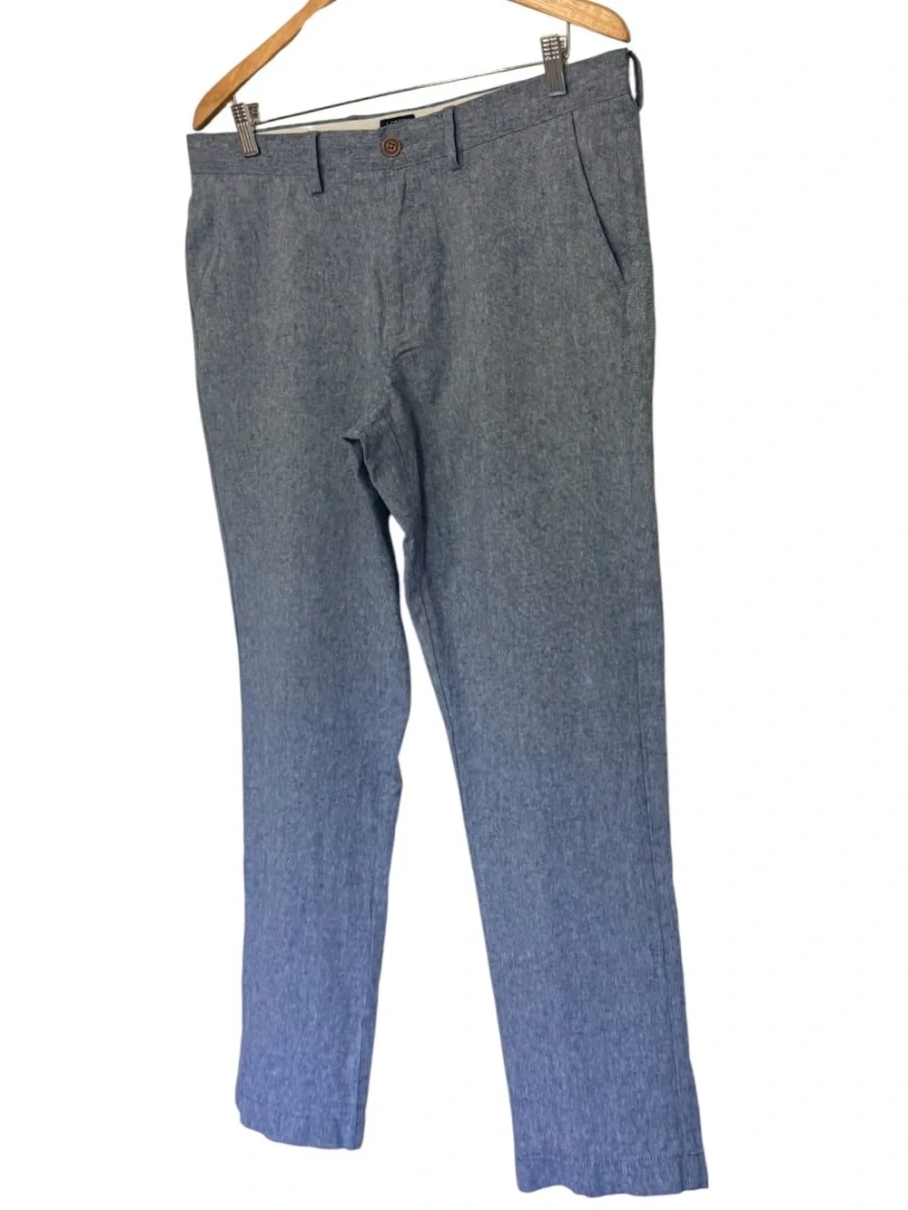 J. Crew The Sutton Light Blue Men's Linen Blend  Pants Size 34